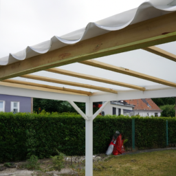 Installation de pergola en PVC Montesson